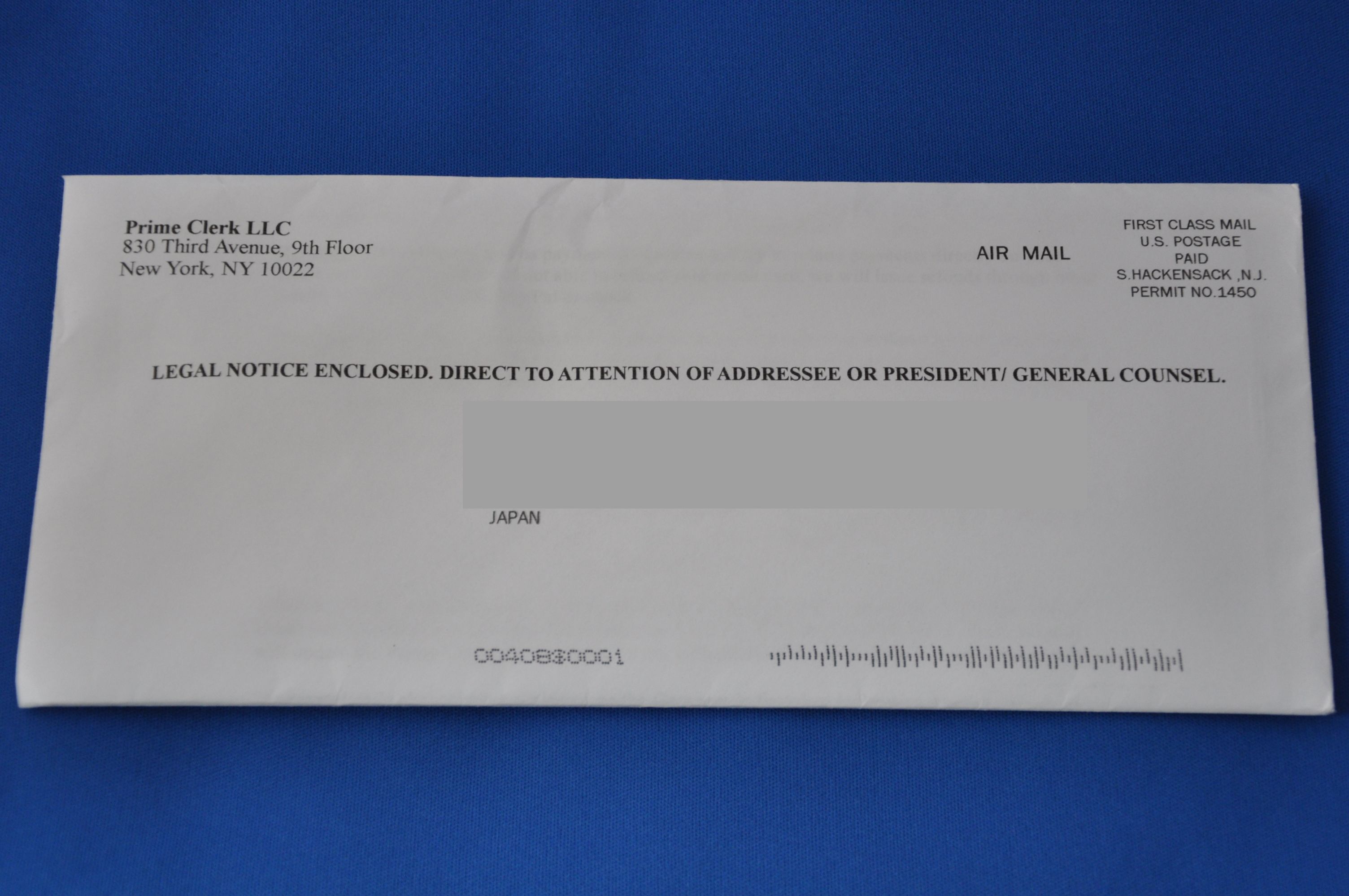 New YorkからのAir Mail にーまるろく あーるしー どっと ねっと