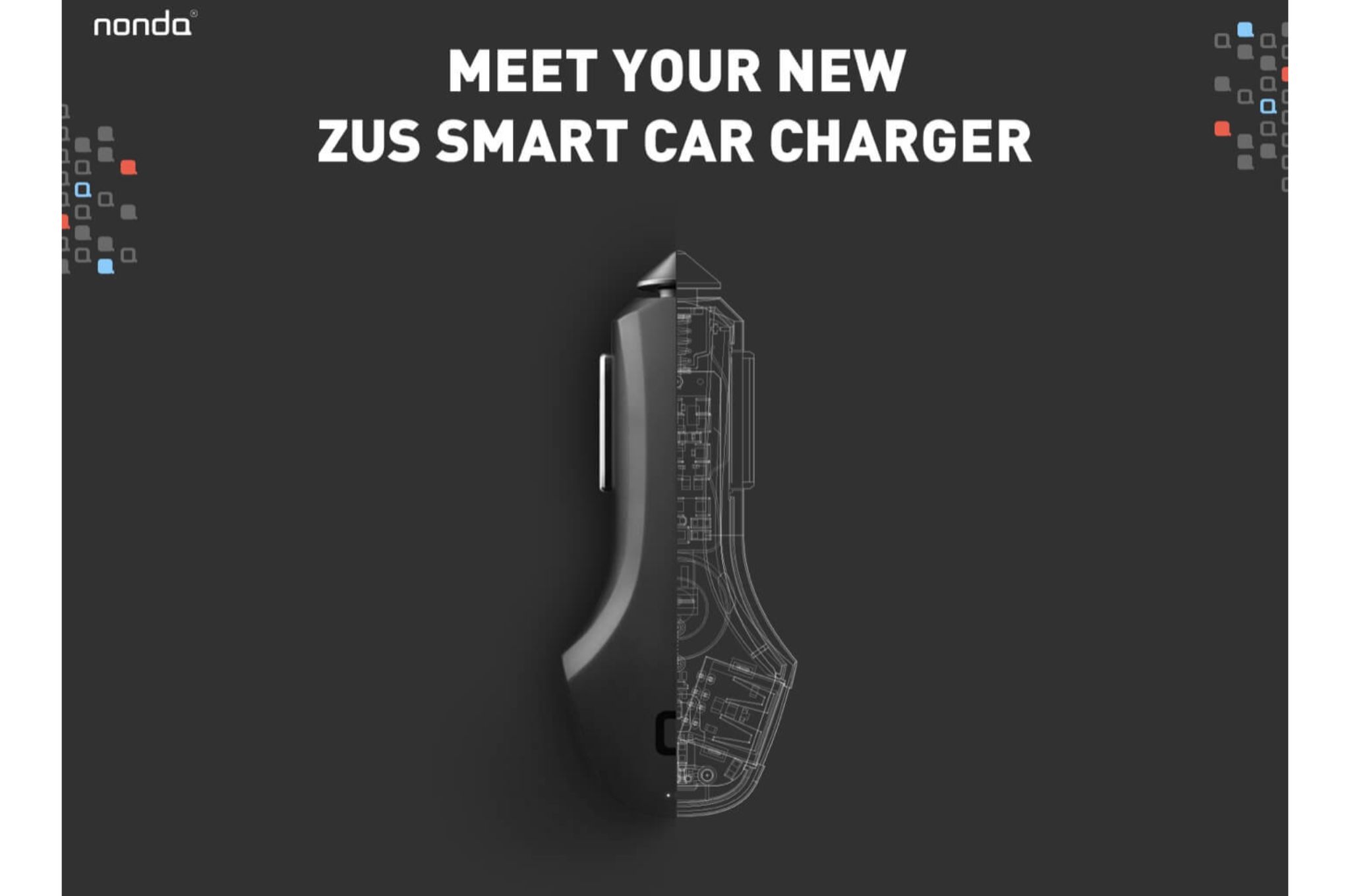 nonda ZUS Smart Car Chager Unboxing にーまるろく あーるしー どっと ねっと